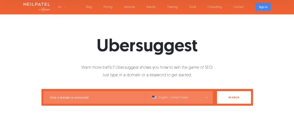 Ubersuggest