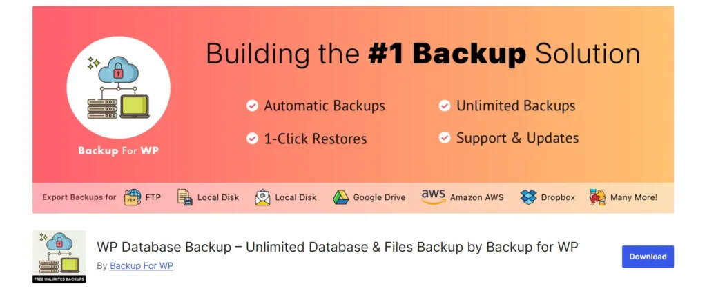 Best WordPress Backup Plugins to Secure Your Website 86 WP Database Backup