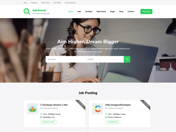 JobScout WordPress Recruitment Theme