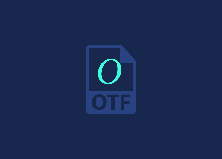 Open type font