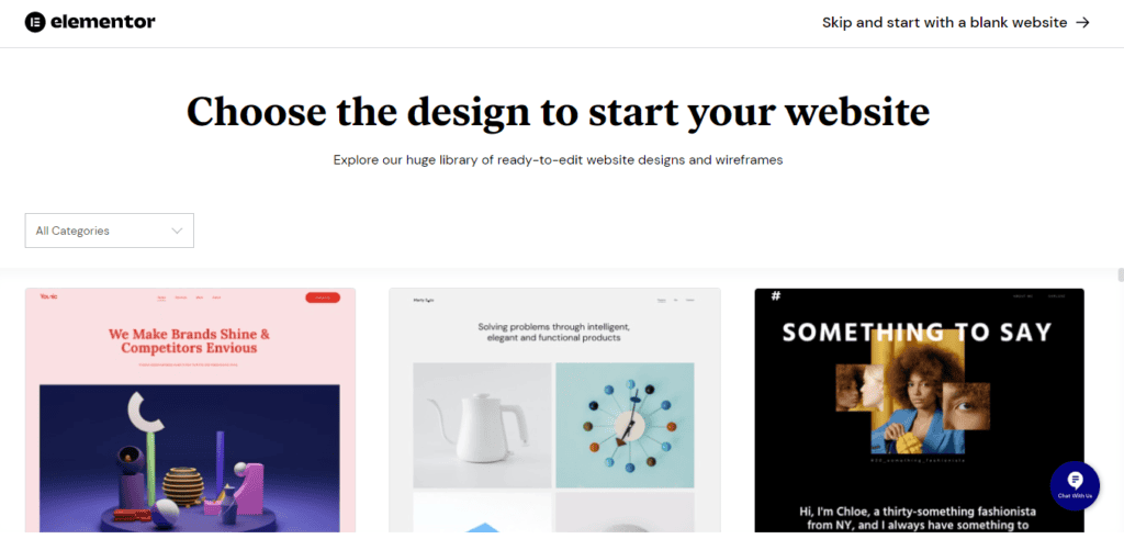 Elementor WordPress website page builder 