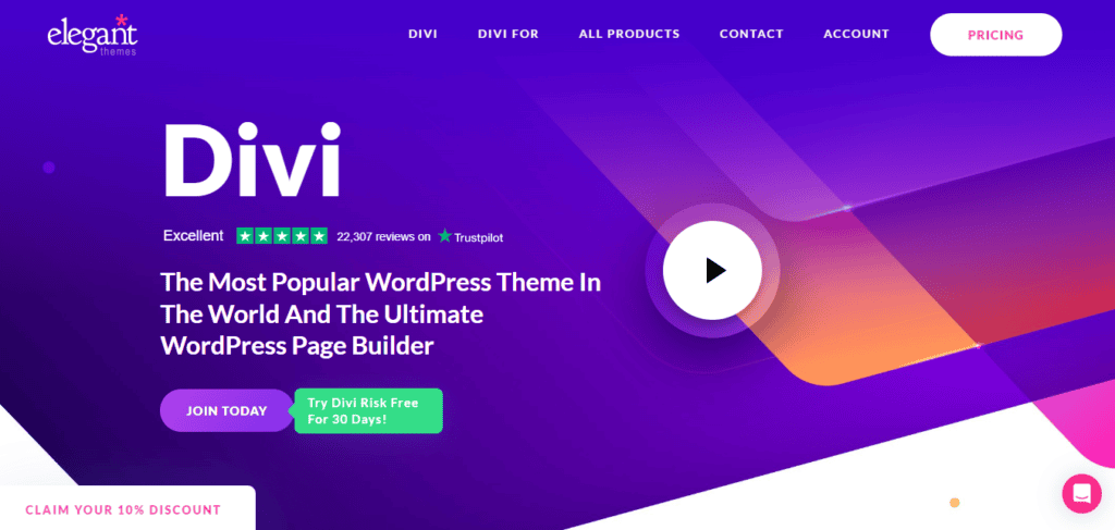 Divi WordPress website page builder 