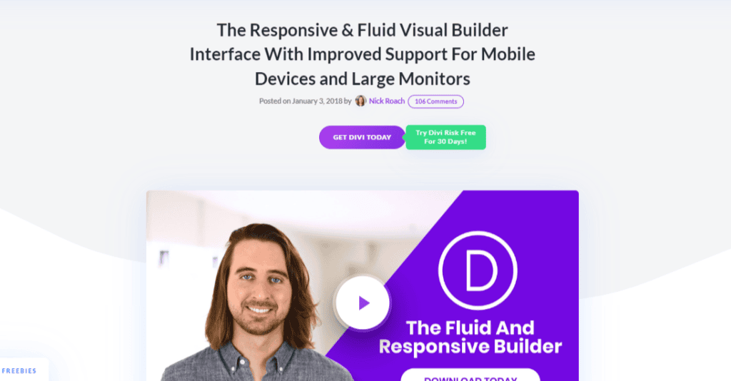 Divi Easy interface 