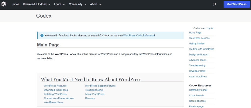 wordpress-codex