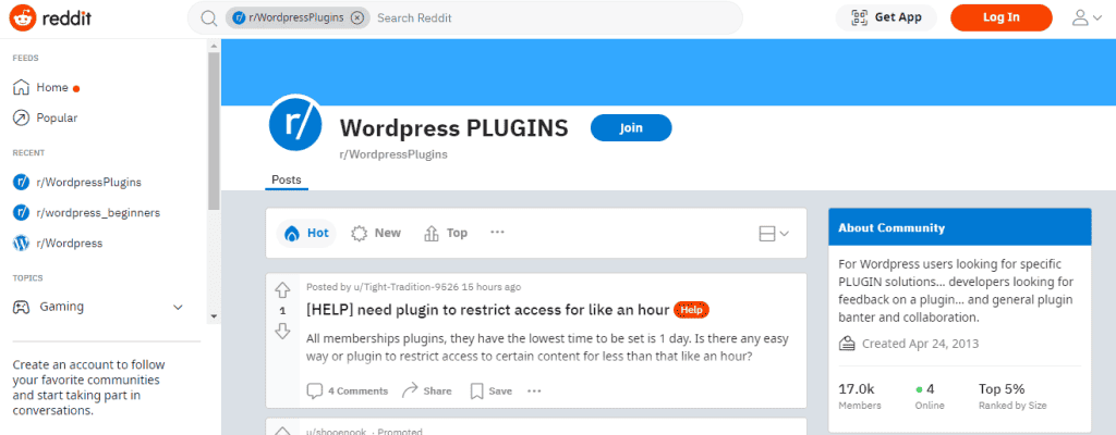 wordpress-plugins-group-on-reddit