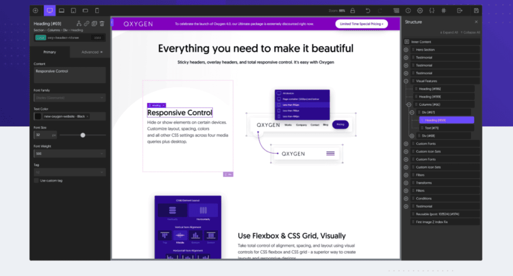 Oxy-User-Interface - Seahawk Oxygen builder interface