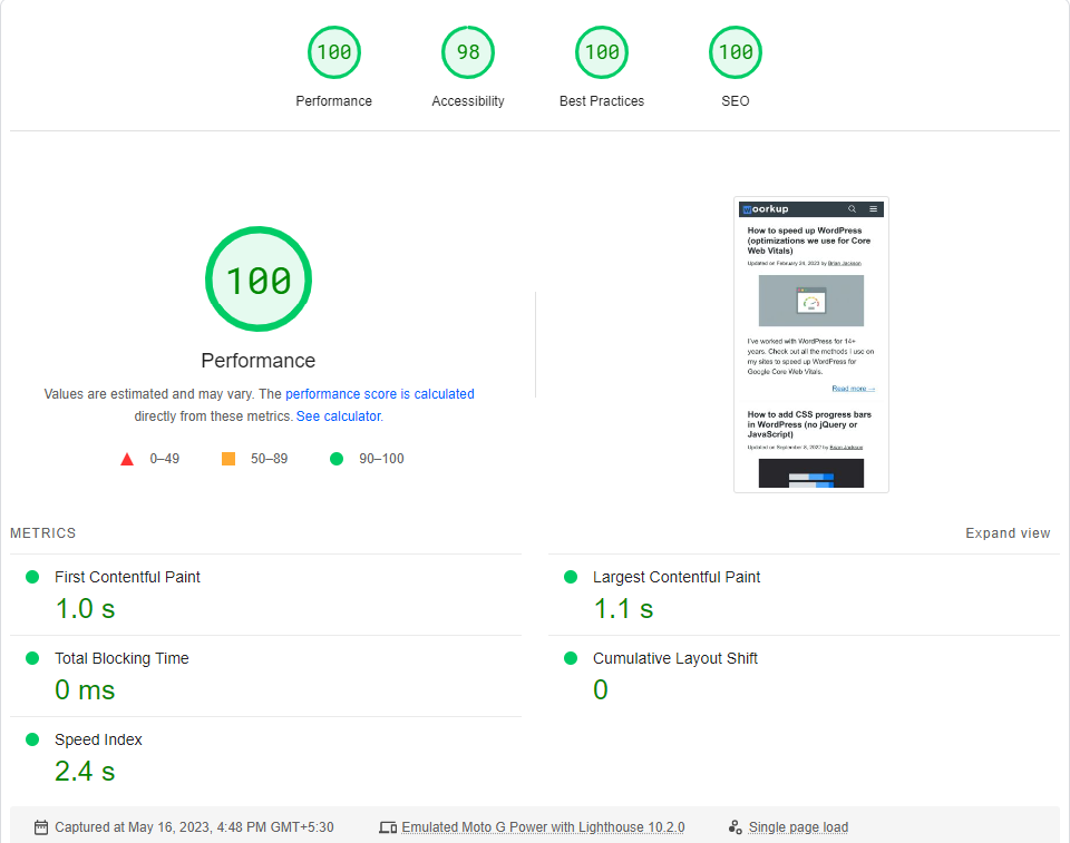 pagespeed-insights-woorkup - Seahawk pagespeed-insights-woorkup