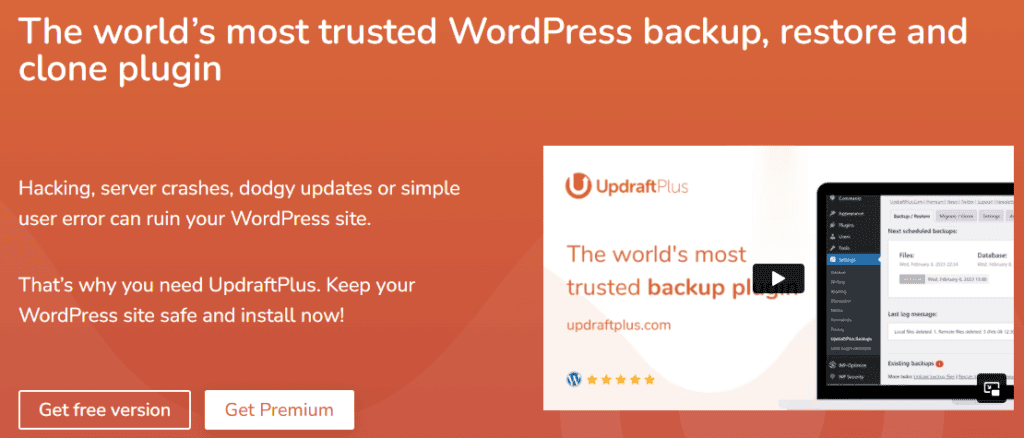updraftplus-wordpress-backup-plugin-before-fixing-500-internal-server-error