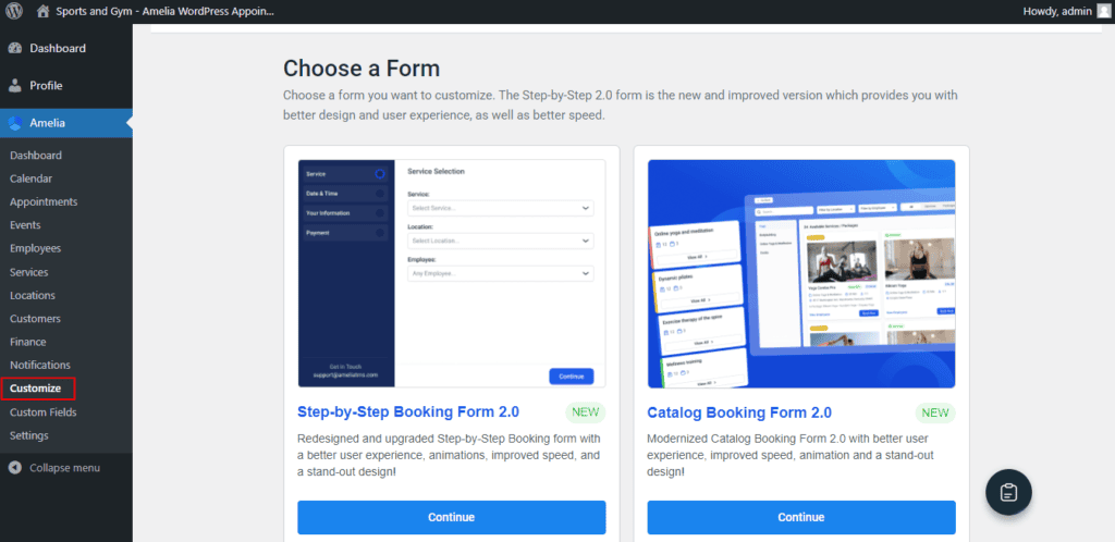 wp-amelia-booking-form-in-wordpress-dashboard - Seahawk wp-amelia-booking-form-in-wordpress-dashboard
