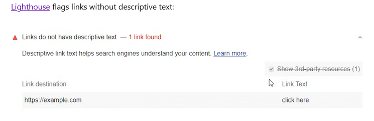Links-do-not-have-descriptive-text - Seahawk links-do-not-have-a-discernible-name-error