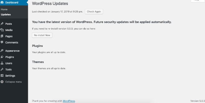 WordPress-updates-1 - Seahawk install wordpress updates to fix slow wordpress