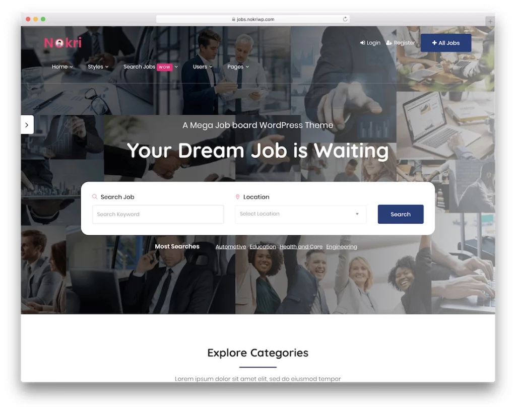 Nokri-wordpress recruitment-theme
