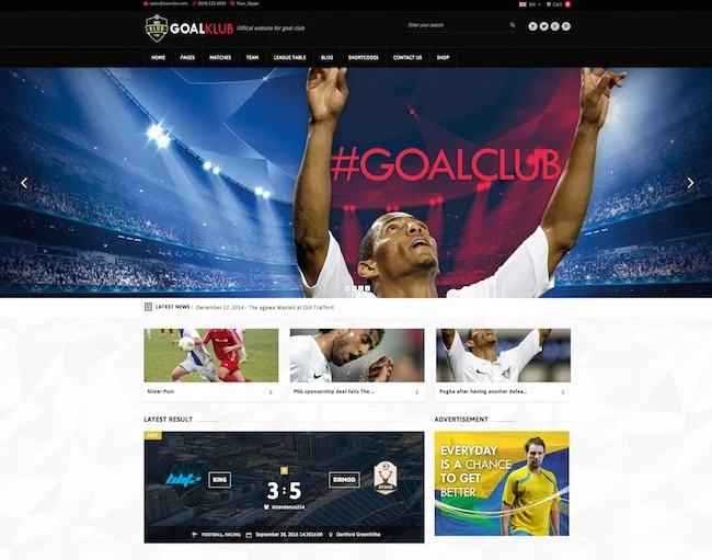 WordPress-sports-theme-GoalClub - Seahawk Goal-club-wordpress-sport-theme