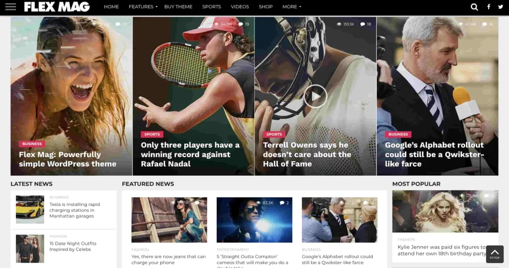 WordPress-sports-themes-Flex-Mag - Seahawk Flex-mag-wordpress-sport-theme