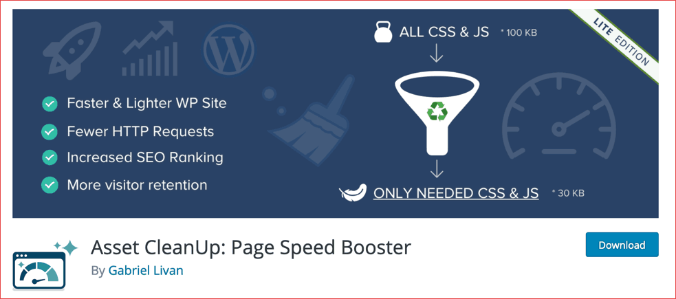 asset cleanup wordpress speed optimize plugin