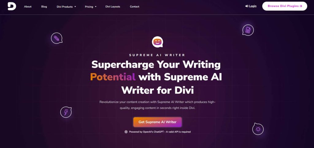 divi-supreme-ai-writer - Seahawk divi-supreme-ai-writer | Best wordpress ai plugins