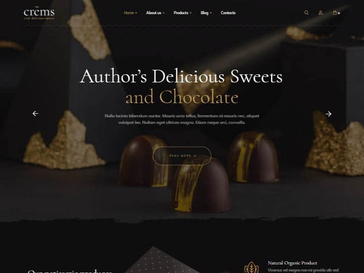 Crems-–-Sweets-and-Candies-WordPress-Theme - Seahawk Responsive WordPress theme for bakery business | bakery theme