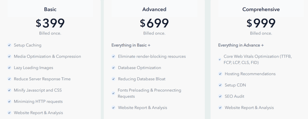 Seahawk-Pricing - Seahawk Seahawk One Time Billing