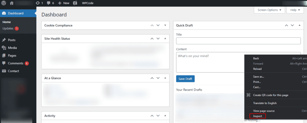Step-1-Access-Admin-Area-in-WP-admin - Seahawk access-wordpress-admin-area