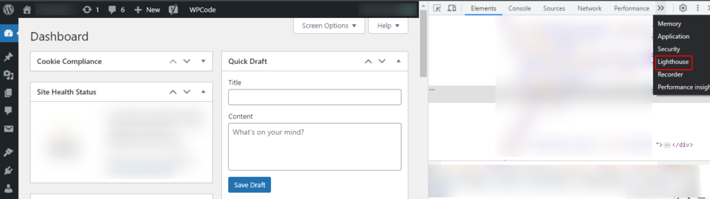 Step-2-Performance-Tab-Google-Chrome-Lighthouse - Seahawk performance-tab-google-chrome-lighthouse-wp-admin-panel