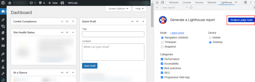 Step-3-Analyze-Page-Load-1 - Seahawk speed-up-wordpress-admin-analyze-page-speed