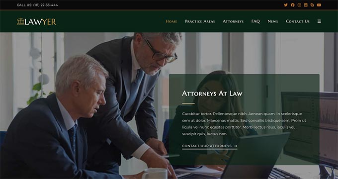 OceanWP Lawyer WordPress Theme