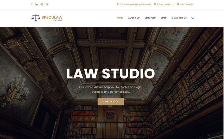 Specular Best WordPress Lawyer Theme | Professional WordPress Theme