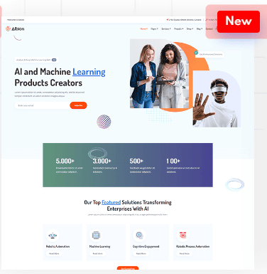 Albion an Ai website template