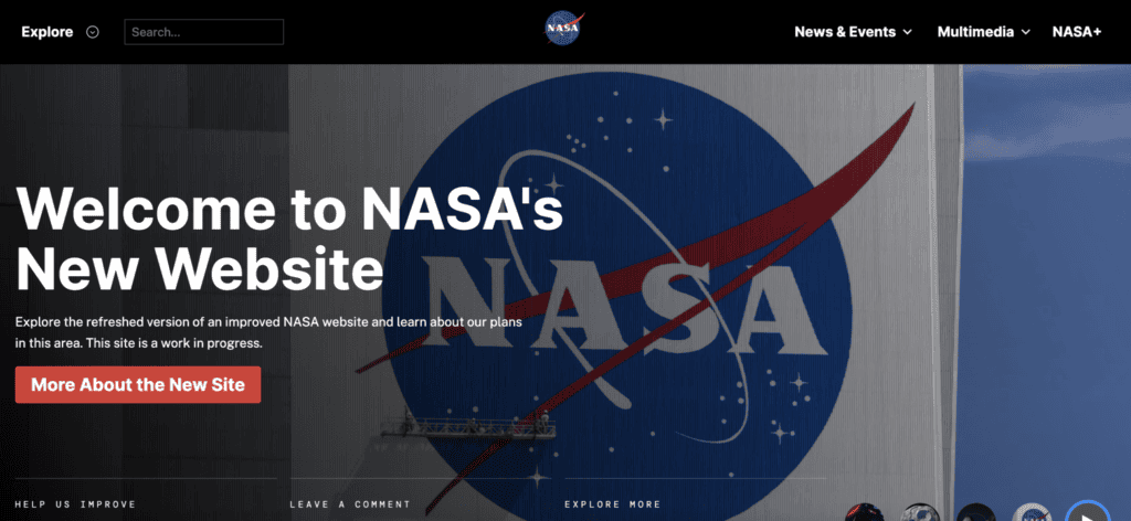 Nasas-new-website-WordPress - Seahawk Nasa's opt for wordpress