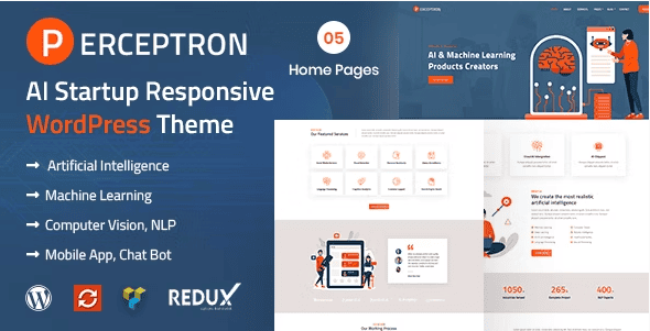 Perceptron an Ai website template
