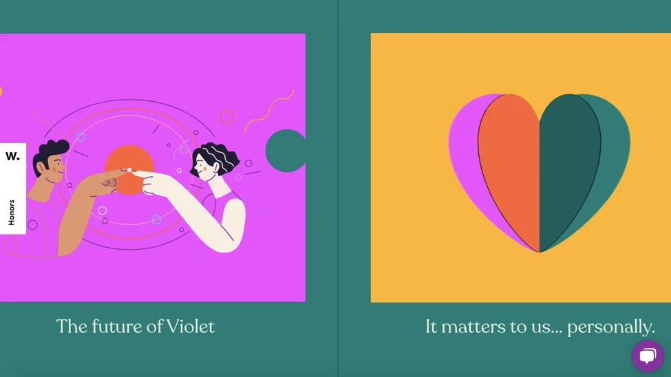 Violet-Interactive-Websites - Seahawk Interactive website violet uses horizontal scrolling and other animation effects