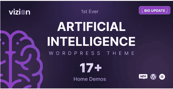 Vizion an Ai website template