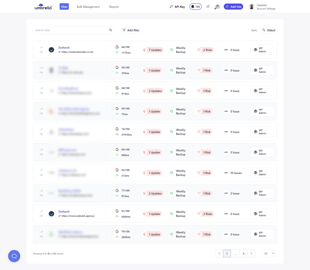 WP-umbrella-dashboard-1 - Seahawk WP Umbrella