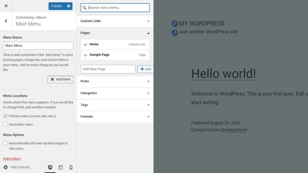 adding-new-pages-to-your-WordPress-menu - Seahawk adding new pages to your WordPress menu