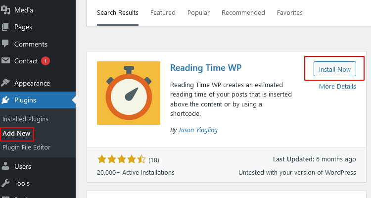 plugins-install-activate - Seahawk reading-time-wp-plugin-install-activate