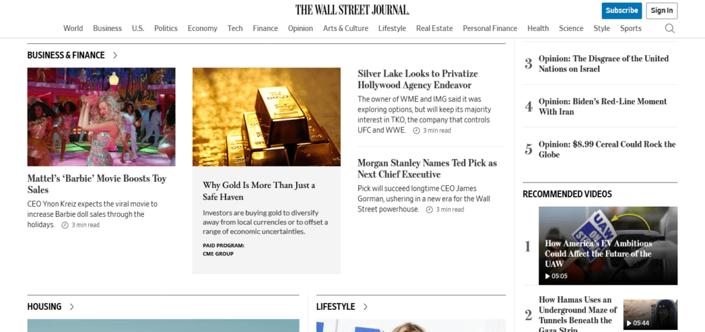 the-wall-street-journal-business-finance-economy-wordpress-website - Seahawk the-wall-street-journal-business-finance-economy-wordpress-website-example