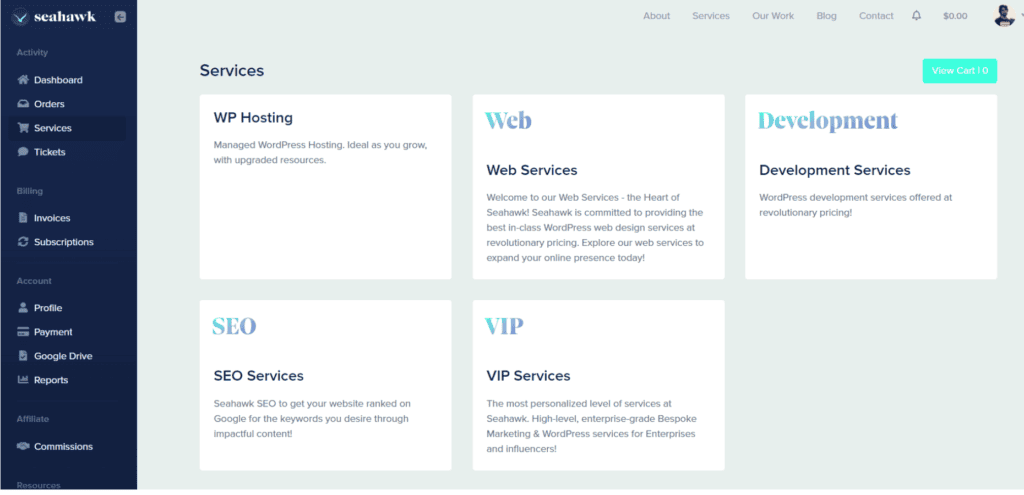 Services - Seahawk Our Services