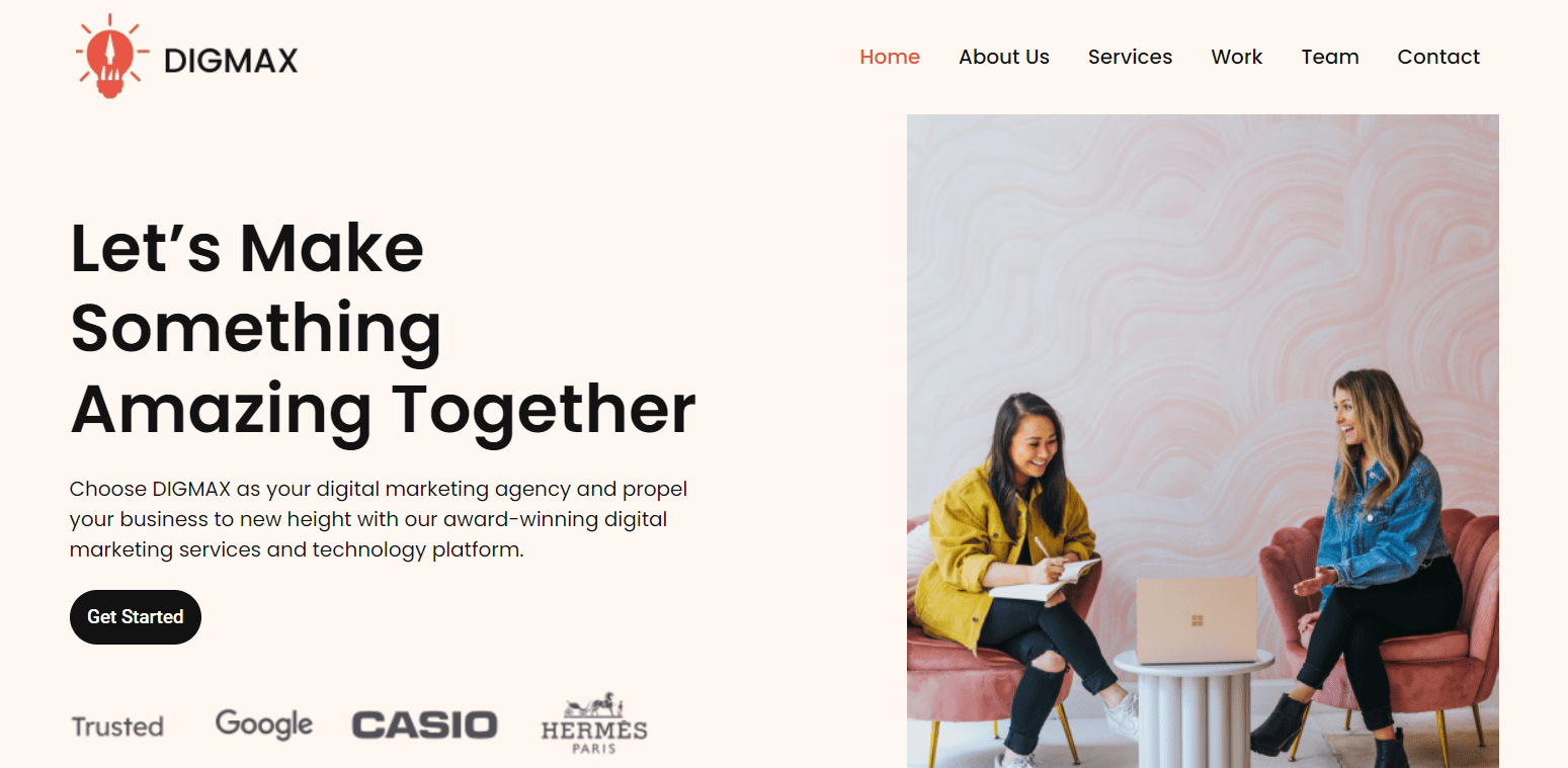 digital marketing agency template - Seahawk digital marketing agency template