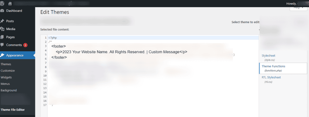 edit-footer-in-wordpress-using-code