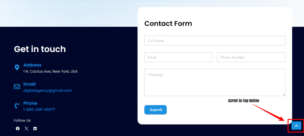 footer-in-wordpress-scroll-to-top-button