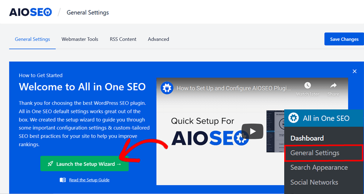 AIOSEO Installation