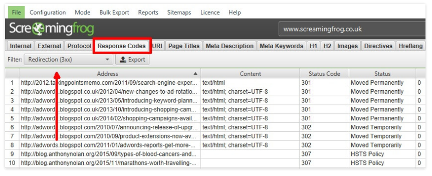 Check-Redirects-In-Bulk-Screaming-Frog - Seahawk Check-Redirects-In-Bulk-Screaming-Frog