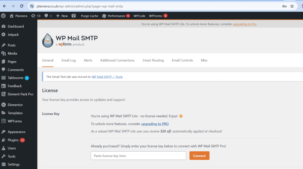 SMTP integration