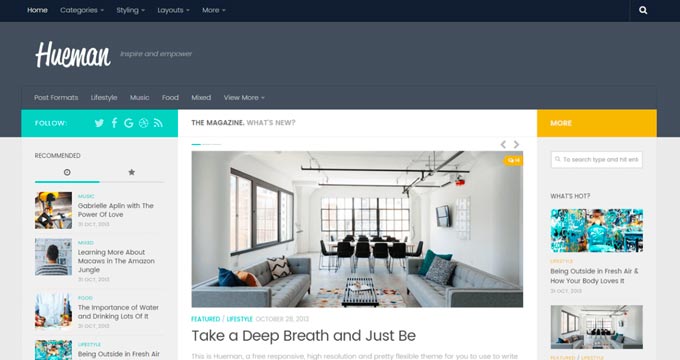 huemna - Seahawk Hueman Best Free WordPress Themes