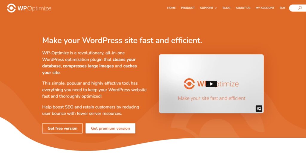 A-screenshot-of-WP-Optimizes-Home-Page - Seahawk WP-Optimize-caching-plugins