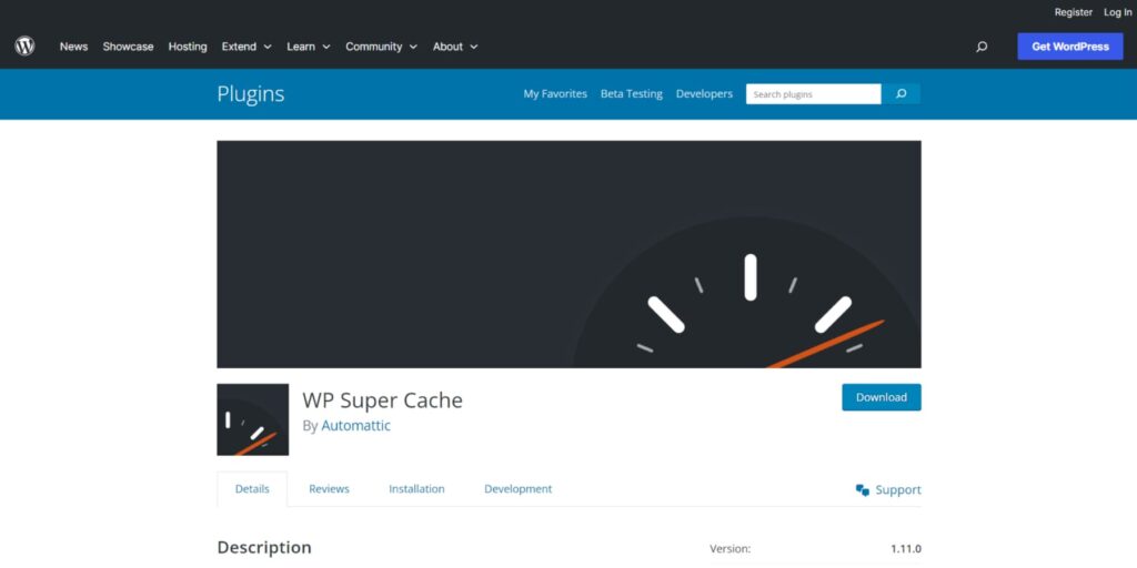 A-screenshot-of-WP-Super-Caches-Home-Page - Seahawk WP-Super-Cache