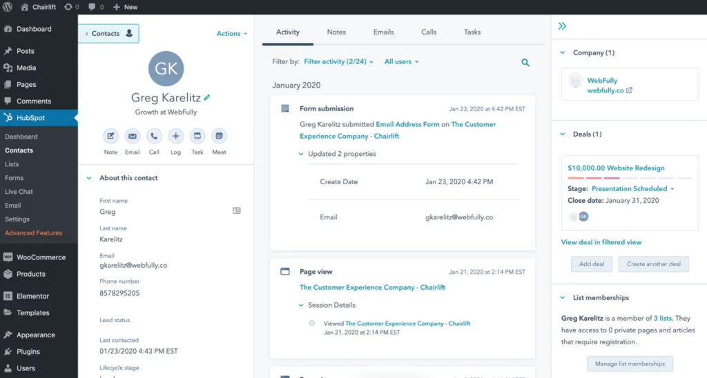 Hubspot - Seahawk Hubspot WordPress Plugin