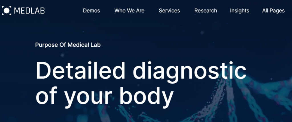 MedLab - Seahawk Medlab- pharmacy & lab web design templates