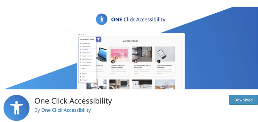 One Click Accessibility