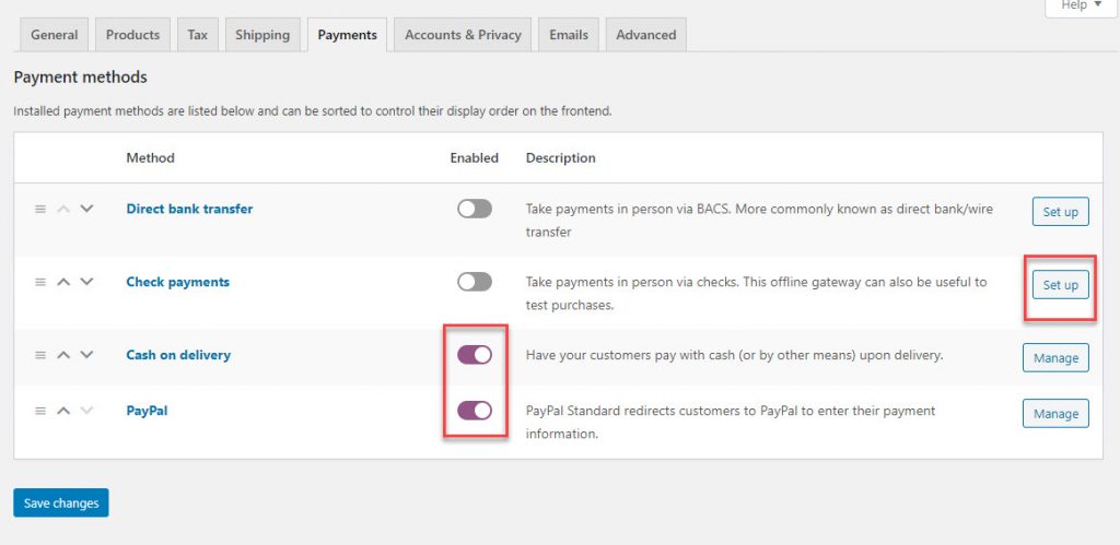 Payment-shipping-mode - Seahawk Set up your Payment and Shipping Modes